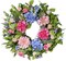 24 inch Summer Wreath for Front Door, Artificial Floral Wreaths with Green Leaves Daisy Peony Hydrangea Eucalyptus for Porch Patio Garden Wall Decor,Indoor Outdoor Party Holiday Decoration